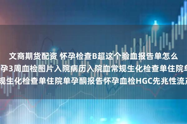 文商期货配资 怀孕检查B超这个验血报告单怎么看怀孕怀孕一周血检怀孕3周血检图片入院病历入院血常规生化检查单住院单孕酮报告怀孕血检HGC先兆性流产B超图