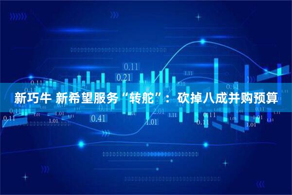 新巧牛 新希望服务“转舵”：砍掉八成并购预算