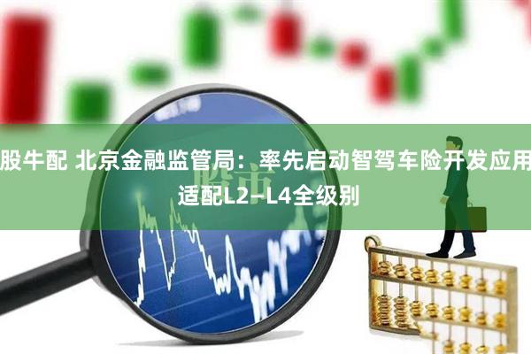股牛配 北京金融监管局：率先启动智驾车险开发应用 适配L2—L4全级别